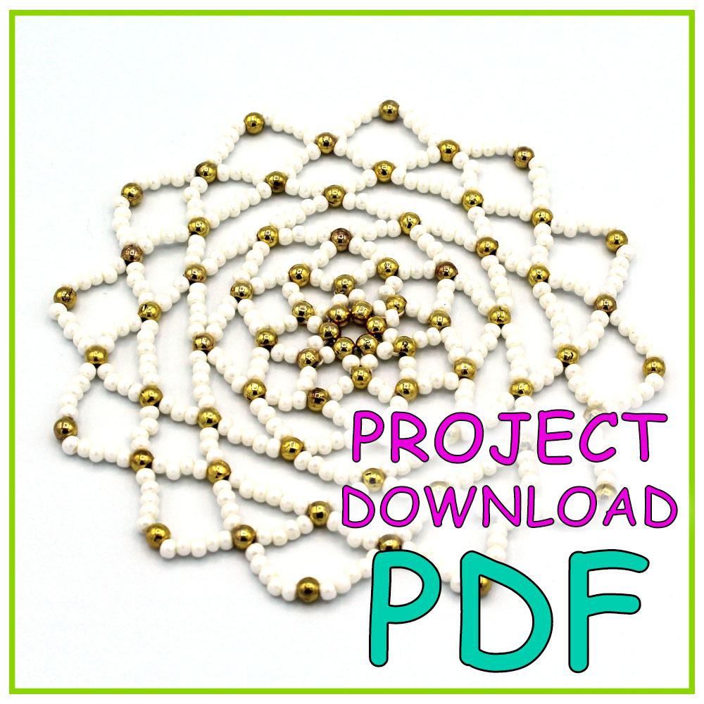 Beaded Mandala Project Download - PDF Instructions