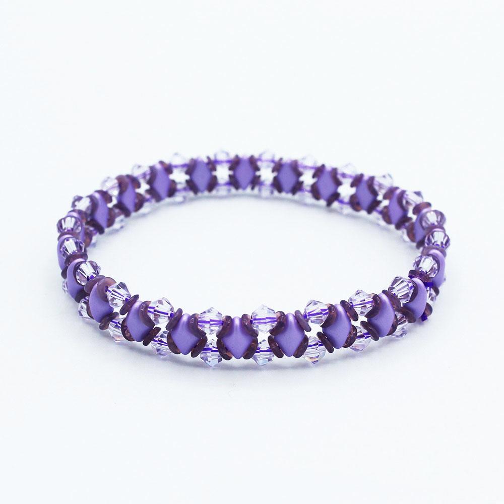 GemDuo Sparkle Bracelets - Pastel Lilac