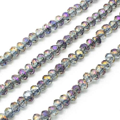 3mm crystal beads storm cloud — faceted for jewelry making and beadwork