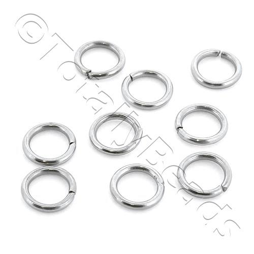 Stainless Steel Jump Rings 6mm - 80pcs