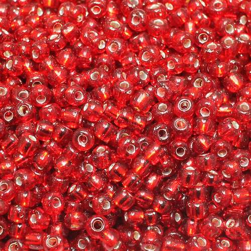 size 6 FGB glass seed beads red wine — 50g pack, ideal for bead weaving, embroidery, and jewelry making