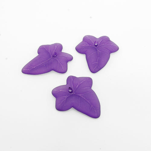 Lucite Leaf Small - Purple - 35 pcs