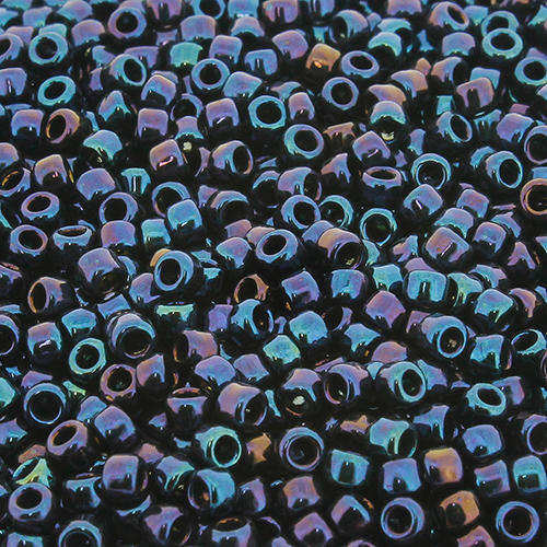 Toho Size 8 Seed Beads 10g - Metallic Nebula