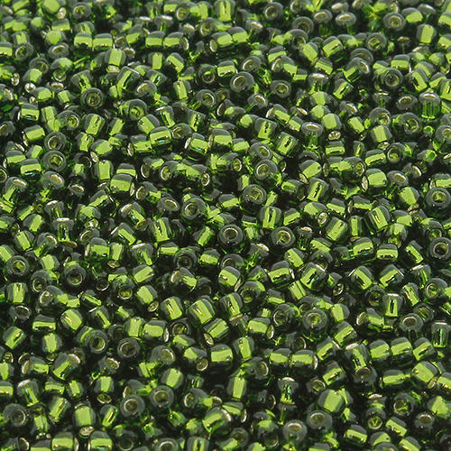 Toho Size 11 Seed Beads 10g - Silver Lined Olivine