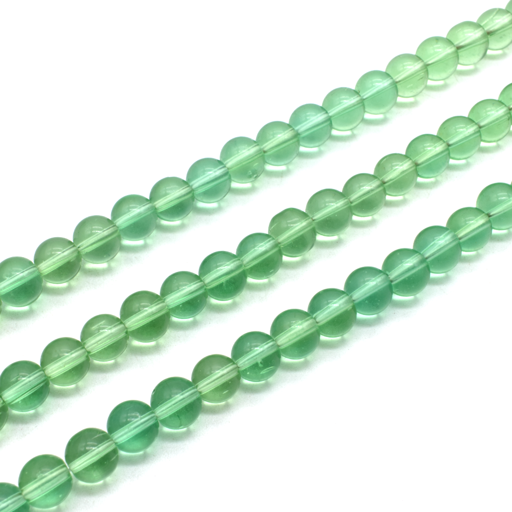Glass round 10mm - Mint Green