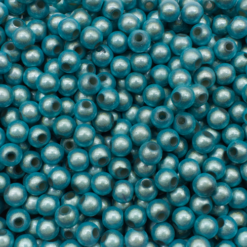 5mm Miracle acrylic round beads 5mm 80pcs round aqua — pack of 80, reflective 3D-effect beads ideal for jewelry making, crafts, and decor…