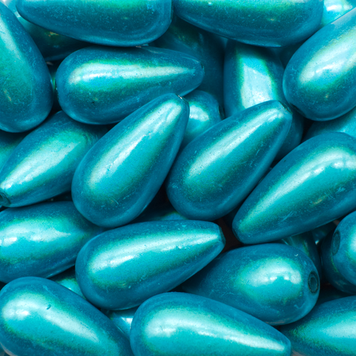 Miracle Bead Drop 23mm - Turquoise 6pcs