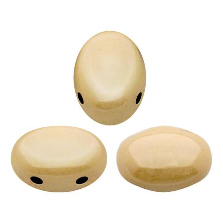 Samos Puca Beads 10g - Opaque Beige Ceramic Look
