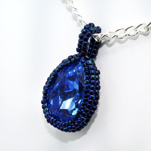 Sapphira Pendant nebula jewelry making kit — DIY set with beads and instructions for creating handmade jewelry