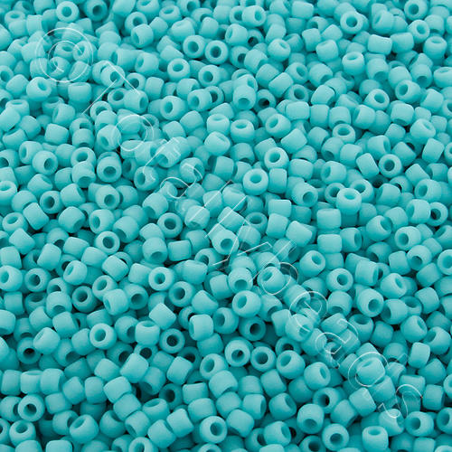 Toho Size 11 Seed Beads 10g - Opaque Frosted Turquoise