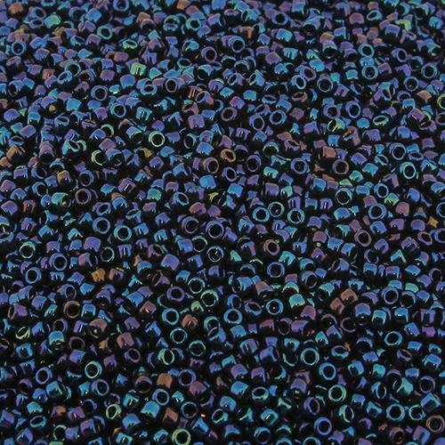 Toho Size 15 Seed Beads 10g - Metallic Nebula