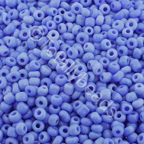 Seed Beads Opaque  Blue - Size 8 100g