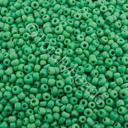Seed Beads Opaque  Green - Size 11 100g