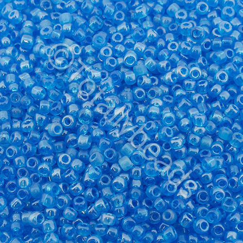Seed Beads Transparent Luster Turquoise - Size 11 100g