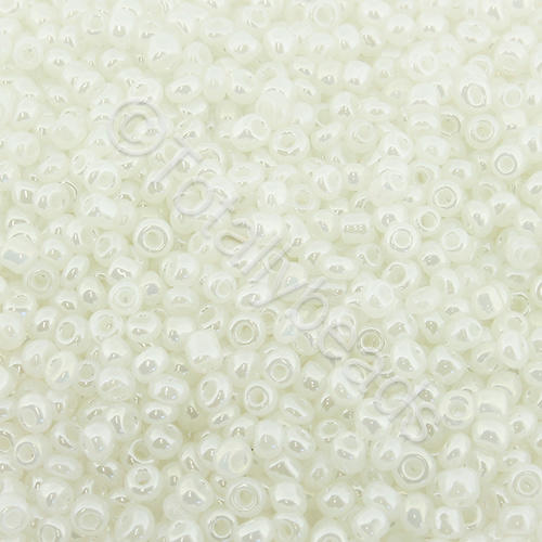 Seed Beads Pearl Shine  White - Size 11 100g
