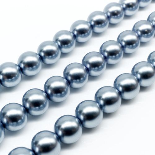 10mm Round Glass Pearl Beads