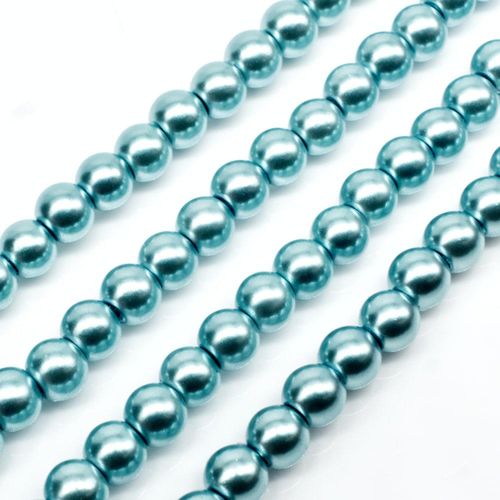 Glass Pearl Round Beads 4mm - Iceberg