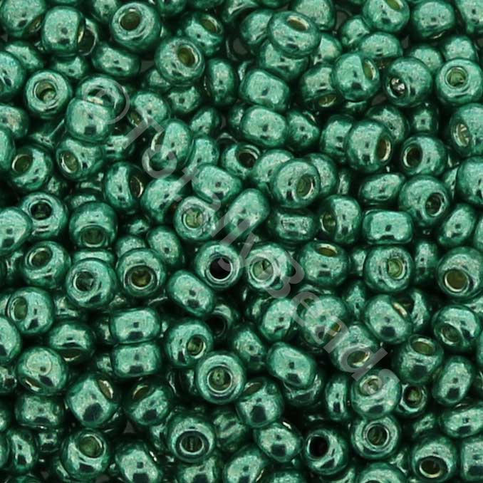 Seed Beads Metallic Sea Green- Size 8 100g