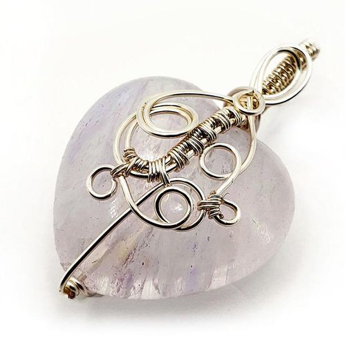 Heart of Glass Pendant ice jewelry making kit — DIY set with beads and instructions for creating handmade jewelry