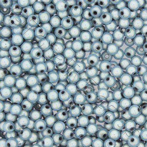 4mm Miracle acrylic round beads 4mm round light blue 120pcs — pack of 120, reflective 3D-effect beads ideal for jewelry making, crafts, a…