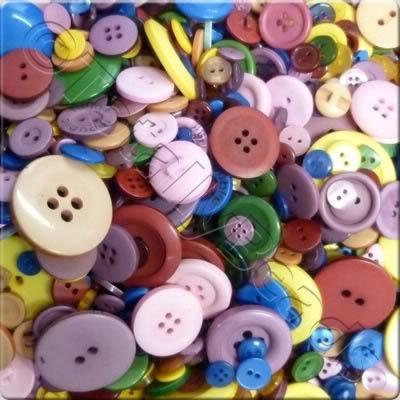 Acrylic Buttons - Rainbow Mix3