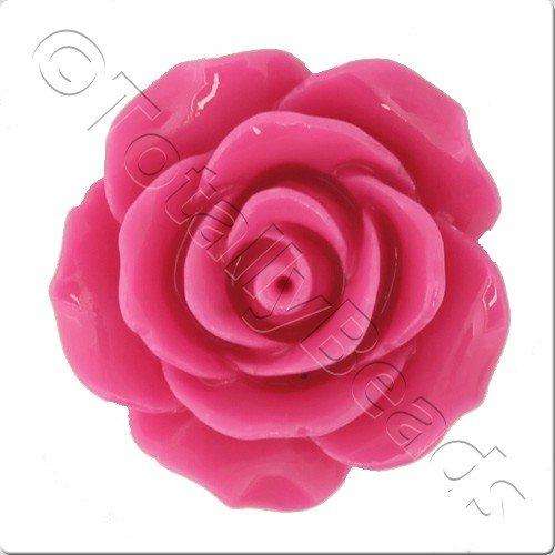 Acrylic Rose 25mm 2 Row - Pink