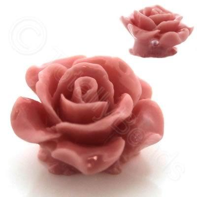Acrylic Rose 15mm 1 Row - Light Pink 4 pcs