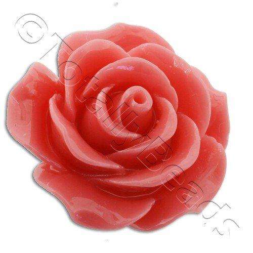 Acrylic Rose 25mm 1 Row - Coral