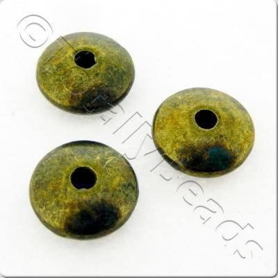 Tibetan Bronze Bead - Rondelle 10mm