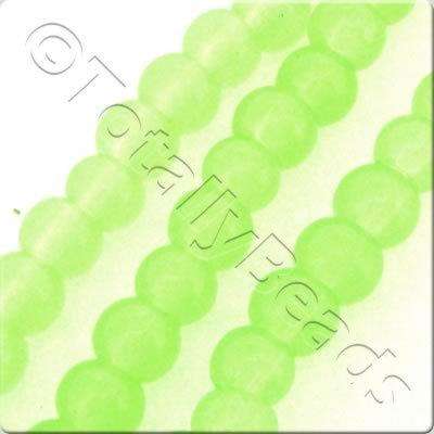 Glass Round - 4mm - Opaque Green