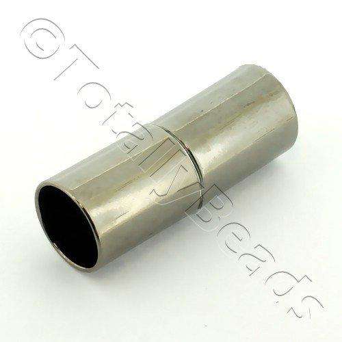 Magnetic Tube Clasp 24x9mm - Black Plated 1pcs