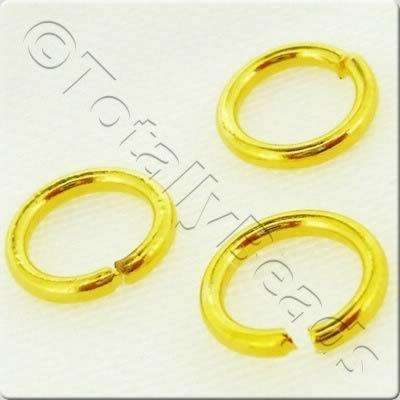 Jump Rings 8x1.2mm - Gold Plated