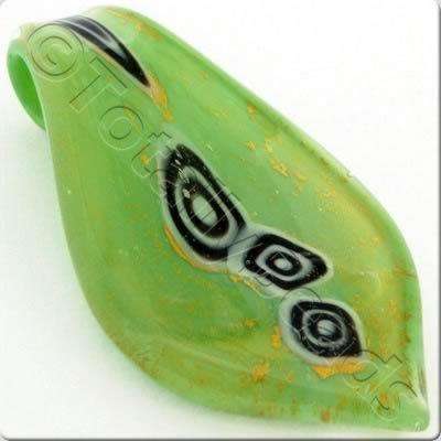 Lampwork Pendant - Drop 60mm - LPG14