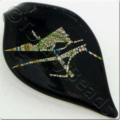 Lampwork Pendant - Shield 65mm - LPK23
