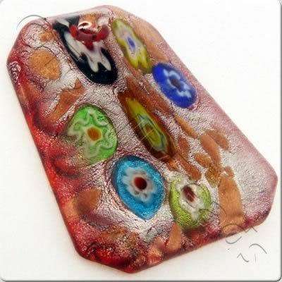 Lampwork Pendant - Flat bell 45mm - LPR10