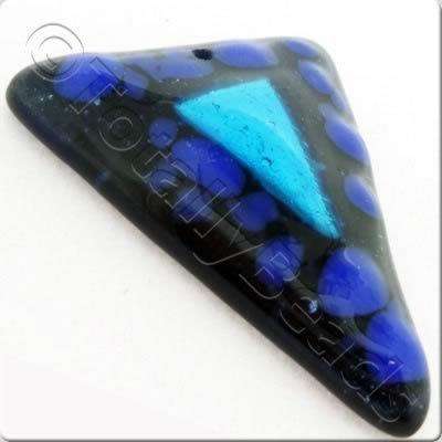 Lampwork Pendant - Triangle 46mm - LPT31