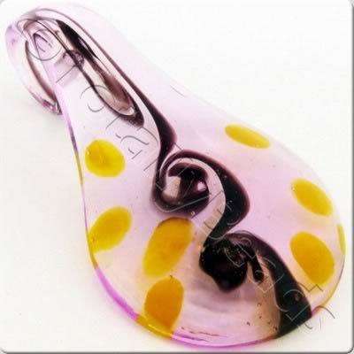 Lampwork Pendant - Drop 58mm - LPP03