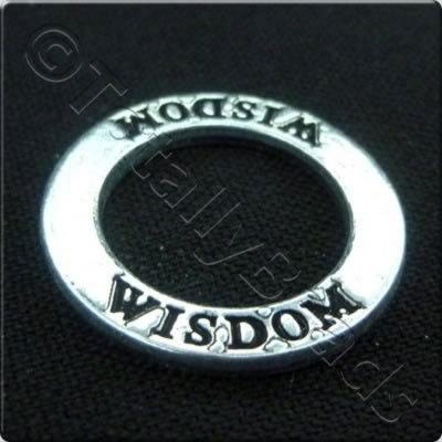 Tibetan Silver Message Ring - Wisdom