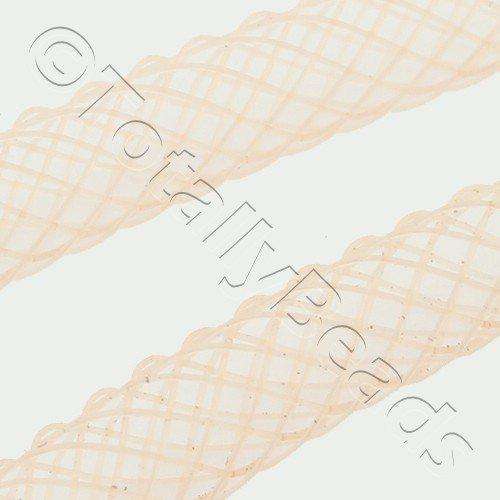 Nylon Mesh Tubing 4mm Peach - 4m pack