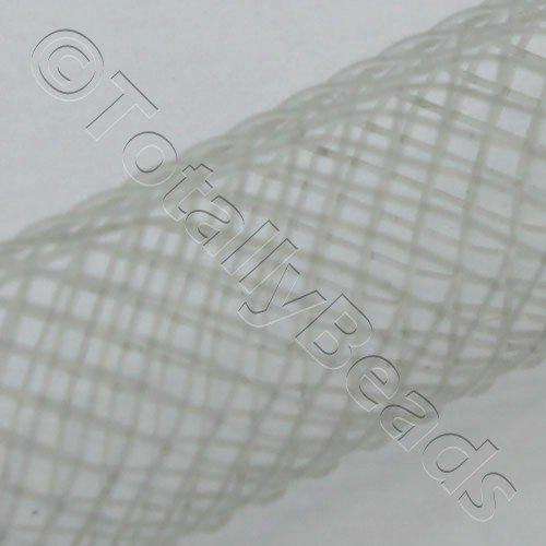 Nylon Mesh Tubing 8mm Silver Grey - 3m pck