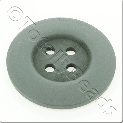 Wooden Button 50mm - Grey