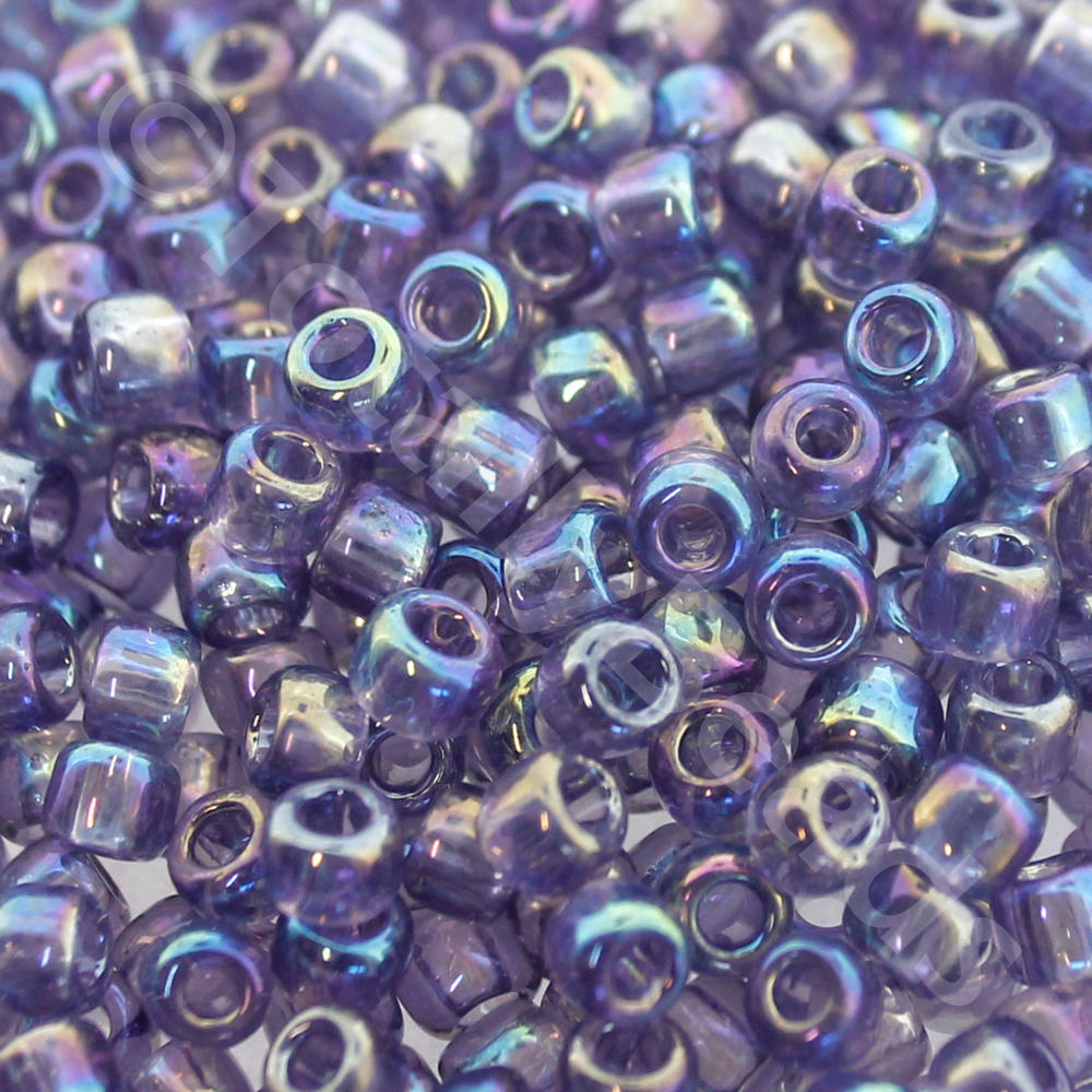 Toho Size 6 Seed Beads 10g - Trans Rainbow Sugar Plum
