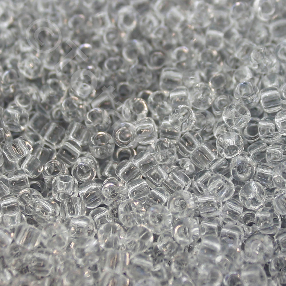 Toho Size 8 Seed Beads 10g -  Transparent Crystal