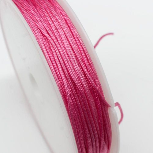 Rattail Cord 0.6mm Dark Pink   10m for jewellery making