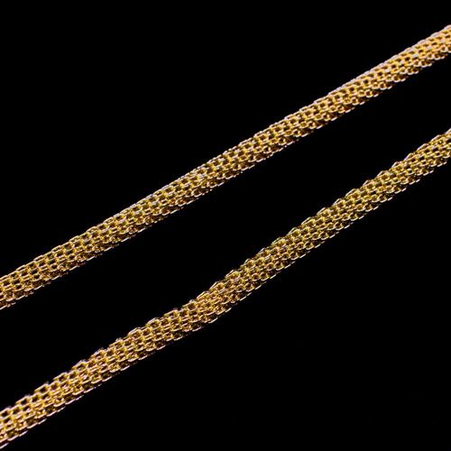 Chain Gold Plated   Mesh 4mm 1metre for jewellery making