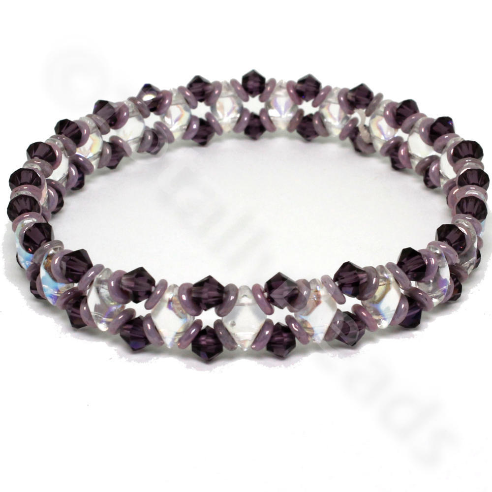 GemDuo Sparkle Bracelets - Amethyst