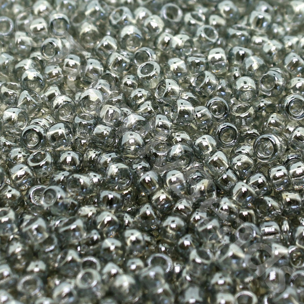 Toho Size 8 Seed Beads 10g - Trans Lus Black Diamond
