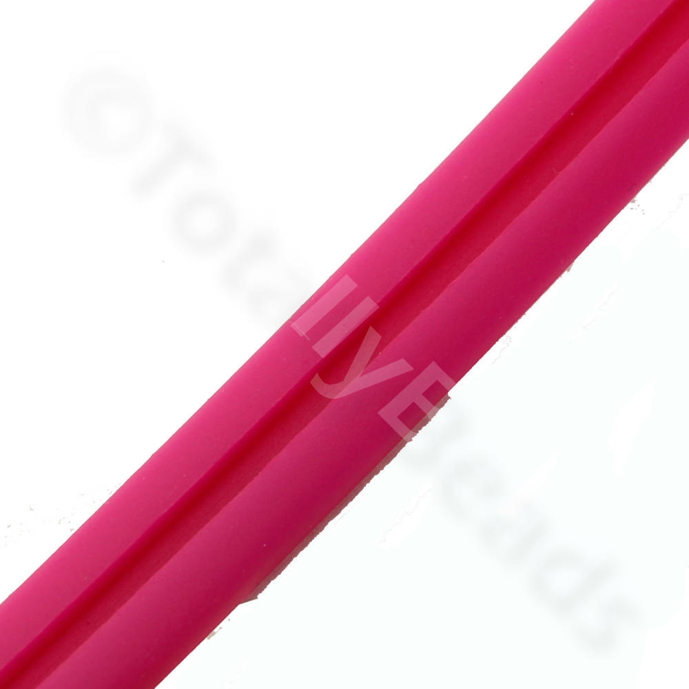 PVC Flat Groove Cord 10mm - Pink 25cm