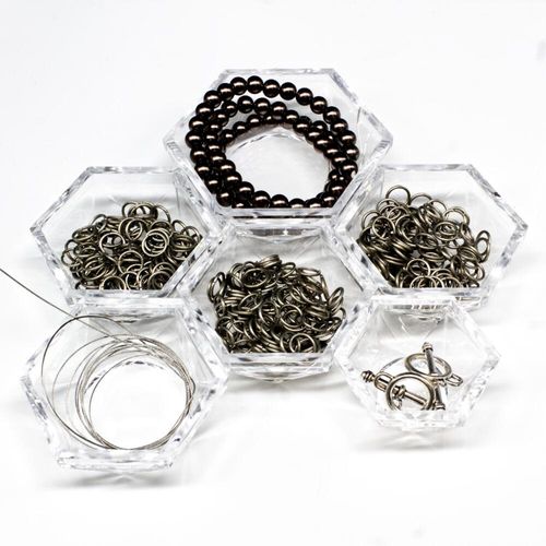 Cora Beaded Chain Maille Bracelets rhoduim bracelet making kit — DIY set with beads and instructions for creating handmade jewelry