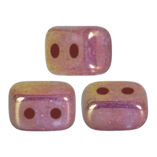 Ios Puca Beads 10g - Opq Violet Gold Ceramic